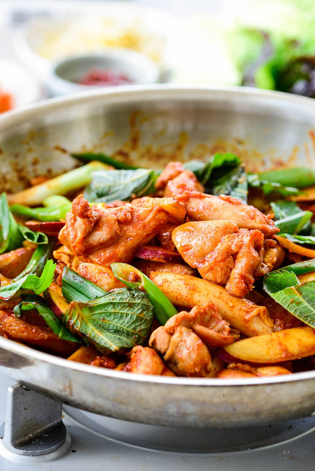 Dakgalbi (Stir-fried Spicy Chicken)