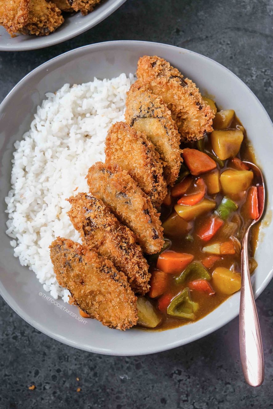 Crispy Eggplant Katsu (Fried or Baked)