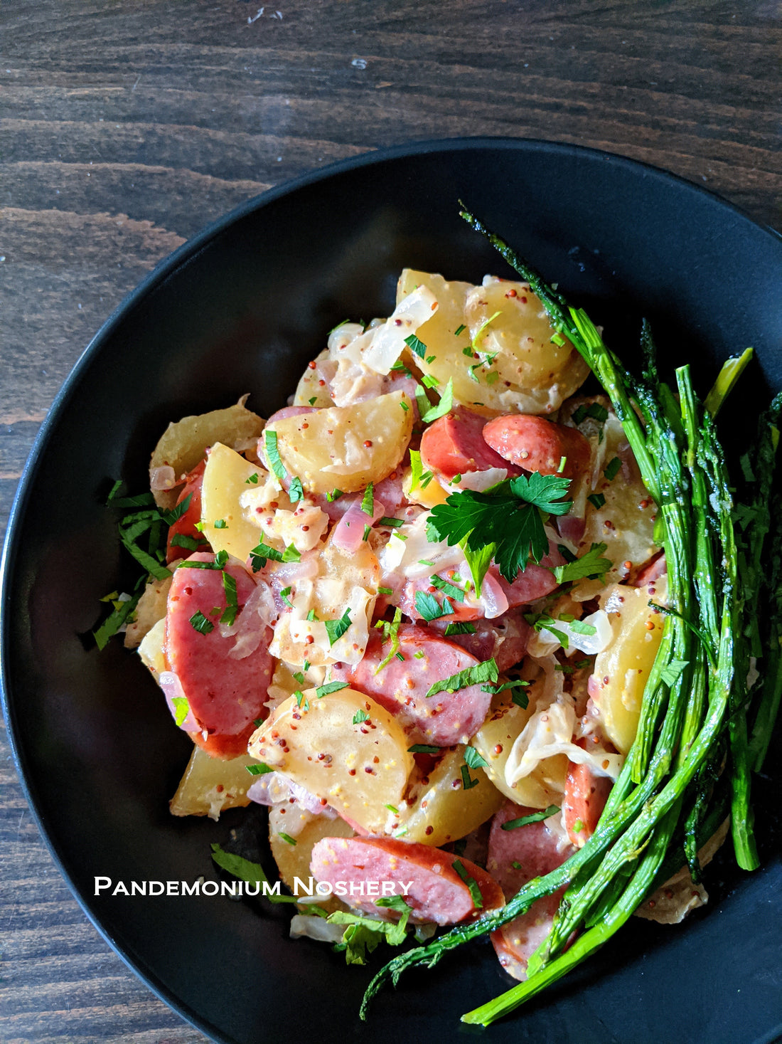 Bratkartoffeln mit Senfsauce - German Potatoes in Mustard Sauce