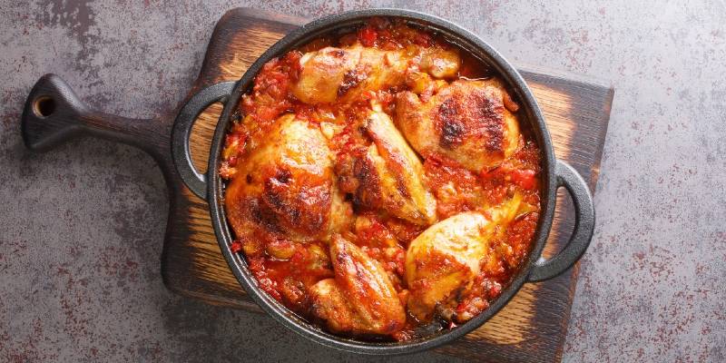 Basque Chicken with Piment D'Espelette